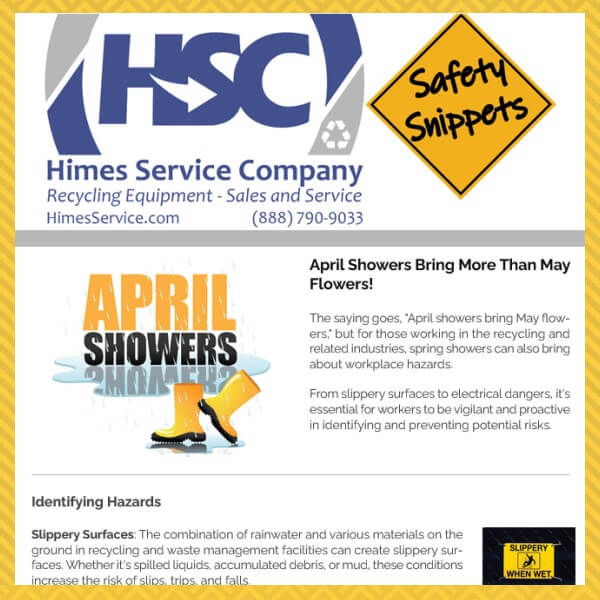 April Showers Wet Weather Safety Article